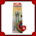 کابل شارژ و دیتا تایپ سی 2.4 آمپر 1 متر MOXOM مدل KH-100T