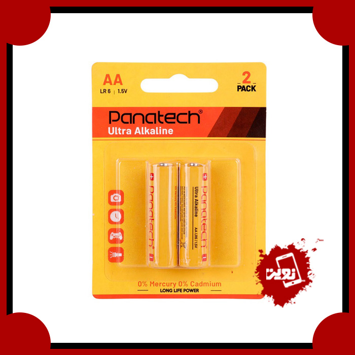باتری دوتایی قلمی Panatech Ultra Alkaline LR 6 1.5V AA