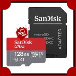 رم میکرو SANDISK 100MB C10 128G