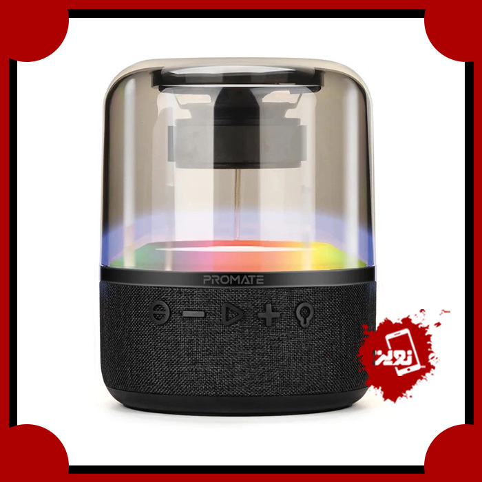 اسپیکر بلوتوثی قابل حمل پرومیت مدل GLITZ-L.BLACK